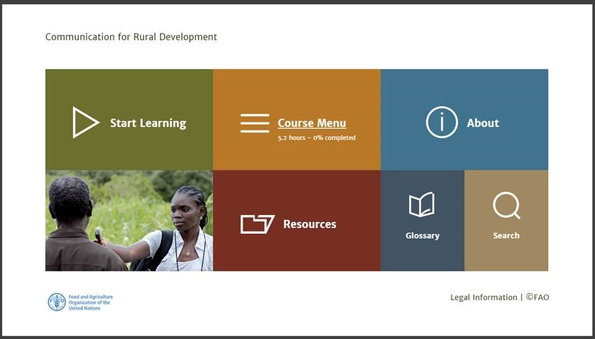 Communication for Rural Development start page